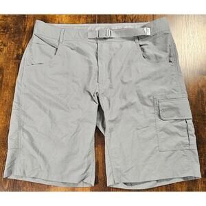 Gramicci Shorts Mens Gray Break Trail Cargo Chino Nylon Lightweight Size XL